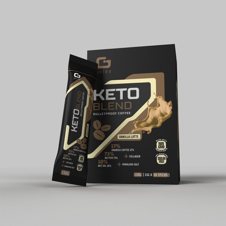 Keto coffee label design