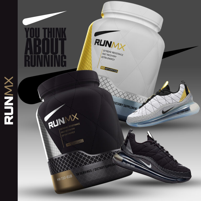 Nike Supplement label design concept